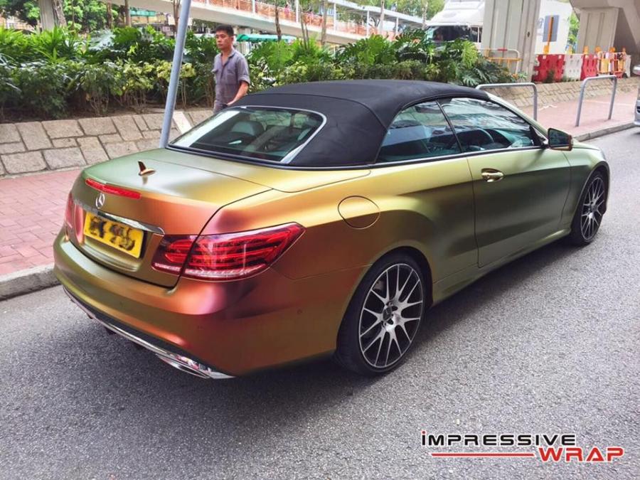  Mercedes-Benz E350 Cabriolet Chameleon by Impressive Wrap 2016 года  (фото 7 из 9)